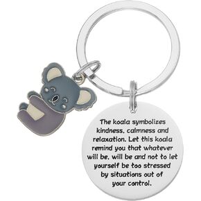 Kivosliviz Koala Keychain Gift for Men Women Girl Adult Cute Encouragement Koala Keychain