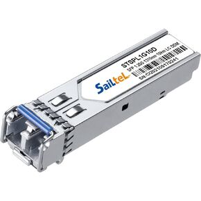 1.25 Gigabit Single Mode LC Duplex Transceiver,1000Base-LX Dual Fiber SFP Module,1310nm SMF, up to 10 km,DDM，Compatible with Cisco, Ubiquiti, Mikrotik,Netgear, Dlink,Linksys and More (1000M, x1)