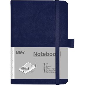 Mlife A5 Lined Journal Notebook, College Ruled Notebook, 196 Pages, 5.75 * 8.38 inches, Hardcover Notebook for Work, Journals for Writing(1Pack Green)