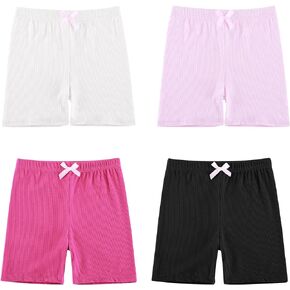 RICHERI 4 Piece Dance Shorts Girl Bike Short Breathable Beach Shorts and Safety Shorts 4 Colors