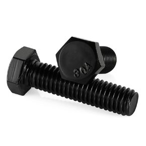 1/4-20 x 1-1/4“ Hex Head Bolts, Fully Threaded, Stainless Steel 304(18-8) Bolt, Black Oxide Finish, Quantity 20