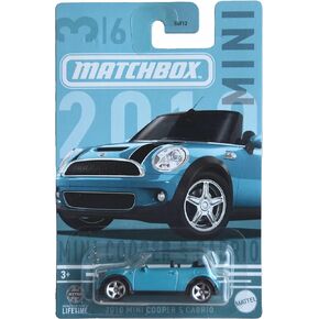 Matchbox 2010 Mini Cooper S Cabrio, Teal 3/6