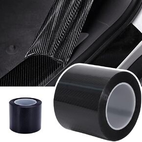 JMTBNO Car Door Edge Guards Door Sill 4" Protector 5D Carbon Fiber Car Wrap Film Vinyl Automotive Wrap Film Car Door Sill Protection Film Anti-Collision Fits for Most Car (4" x 33Ft)