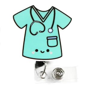 Nurse Essentials: Scrub Top Badge Reel - Medical Tech ID Holder - OR & Emergency Trauma Nurse Badge Clip - Expressive and Functional Healthcare Accessory, ER Nurse Badge