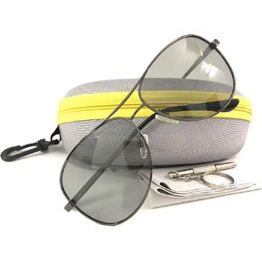 نظارات شمسية رياضية مستقطبة من OWO Photochromic Aviator نظارات قيادة للرجال والنساء مضادة للوهج وحماية من الأشعة فوق البنفسجية، مقاس كبير