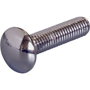 943120 Chrome Carriage Bolt, 1/4 x 1-1/2-Inch , 2-Pack