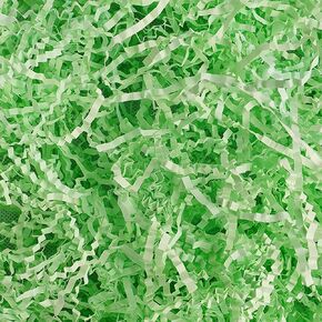 Uptotop 1/2LB Crinkle Cut Paper Shred Filler for Gift Wrapping Basket Filling, Easter, St. Patrick's Day, Valentine's Day, Birthday, Christmas, Thanksgiving, Wedding, Mother's Day, Light Green