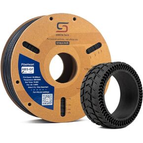 Siraya Tech Fibreheart PET-CF 3D Filament - Carbon Fiber Reinforced, High Strength & Rigidity, Easy Print, Dimensionally Stable, Aluminum Foil Sealed Bag - for Strong and Precise Parts (Black, 1kg)