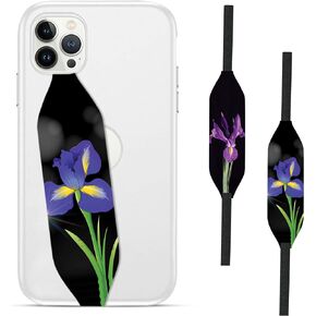 Customizable Universal Grip |Reversible Hand for Cases as Loop Holder| Secure handling by Comfortable -Yellow & Colorful Wallpaper