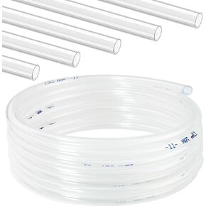 Clear Vinyl Tubing Clear Tubing Clear Hose PVC Tubing (3/4" ID x 1" OD x 25 Feet)