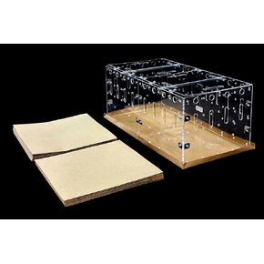 GuineaLoft™ 2x1ft Cage Bottom (8-Pack) - Water-Resistant Kraft Paper, Small 2x1ft Cage Liner Bottom, Disposable, Eco-Friendly - Guinea Loft Exclusive