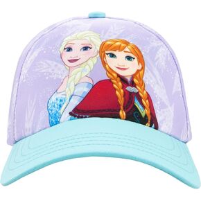 Disney Baseball Cap | Official Frozen Girls Sun Hat | Elsa Kids Summer Hat | Purple One Size