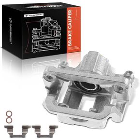 A-Premium Disc Brake Caliper Assembly with Bracket Compatible with Select Nissan Models - Leaf 2011-2018, Rogue 2014-2018 - Rear Driver and Passenger Side, 2-PC Set