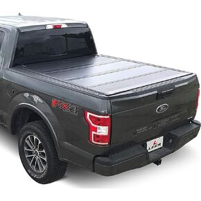 LEER HF650M | Fits 2015-2022 Ford F-150 with 5.6 FT Bed | Hard, Quad-Folding, Low Profile Tonneau Cover | SKU 650112