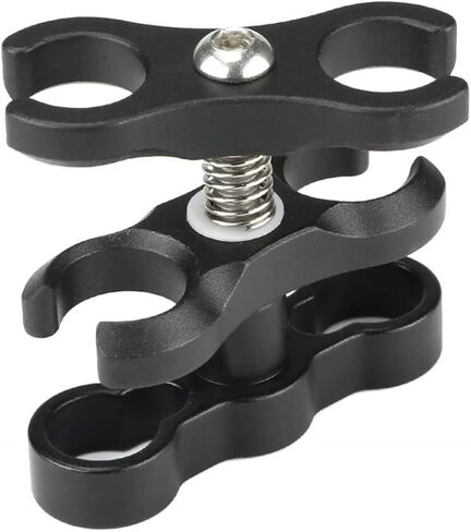 LIANQIAN Aluminum Alloy Clamp, Ball Joint Bracket Arm, Two Section Holder, Diving Essential Accessory Light Combination Fixed Clamp (CP-5) in Kuwait