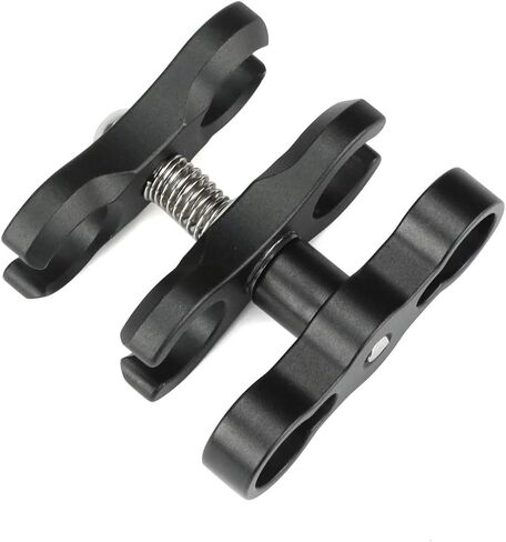 LIANQIAN Aluminum Alloy Clamp, Ball Joint Bracket Arm, Two Section Holder, Diving Essential Accessory Light Combination Fixed Clamp (CP-5) in Kuwait