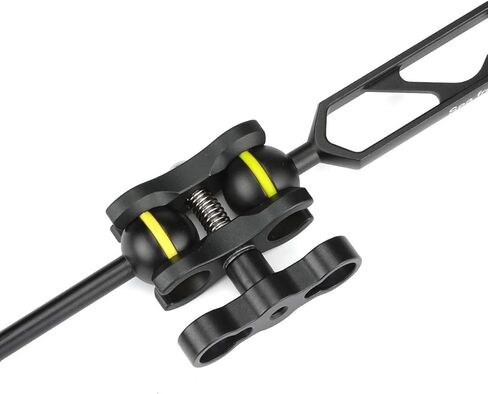 LIANQIAN Aluminum Alloy Clamp, Ball Joint Bracket Arm, Two Section Holder, Diving Essential Accessory Light Combination Fixed Clamp (CP-5) in Kuwait