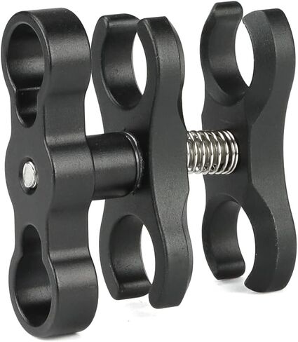 LIANQIAN Aluminum Alloy Clamp, Ball Joint Bracket Arm, Two Section Holder, Diving Essential Accessory Light Combination Fixed Clamp (CP-5) in Kuwait