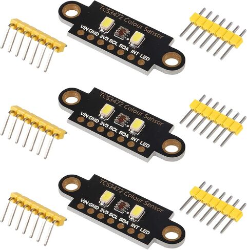 UMLIFE 3PCS RGB Color Sensor Module with IR Filter and White LED TCS34725 Color Recognition Sensor IIC RGB Development Board DIY Kit Electronic PCB Board for Arduino STM32 in Saudi Arabia