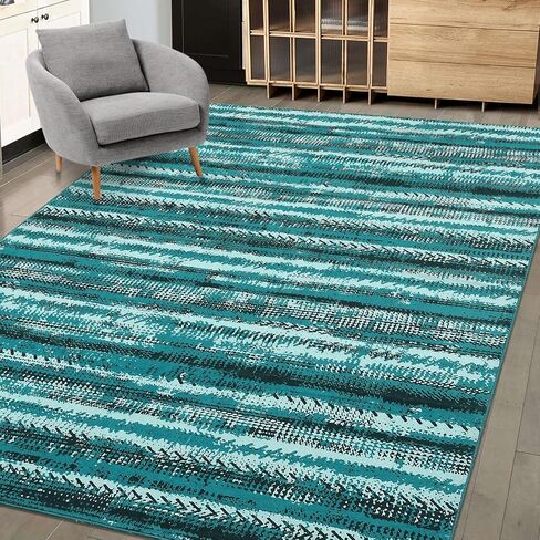 سجادة عداء المدخل الطويلة 2 × 6 سجادة عداء بوهو قابلة للغسل في الغسالة، سجادة عداء المطبخ، سجادة منطقة هندسية، غطاء أرضية مغربي، سجادة عداء للمدخل، غرفة المعيشة، غرفة النوم، المطبخ، أزرق in Kuwait