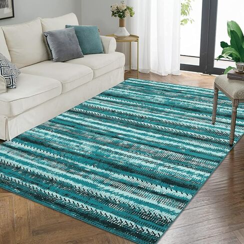 سجادة عداء المدخل الطويلة 2 × 6 سجادة عداء بوهو قابلة للغسل في الغسالة، سجادة عداء المطبخ، سجادة منطقة هندسية، غطاء أرضية مغربي، سجادة عداء للمدخل، غرفة المعيشة، غرفة النوم، المطبخ، أزرق in Kuwait