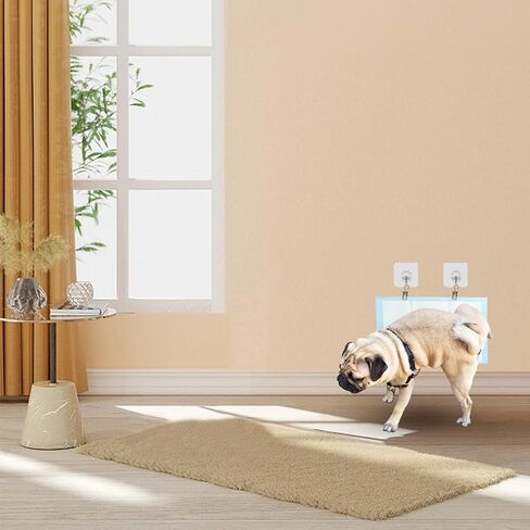 8 قطع من حامل وسادة التبول على الحائط لتدريب الكلاب على استخدام المرحاض في الأماكن المغلقة، حامل تبول الجراء مع خطاف ومشابك لاصقة قوية، حامل حائط لمنزل الكلاب من أي حجم لرفع أرجل الجراء in Kuwait