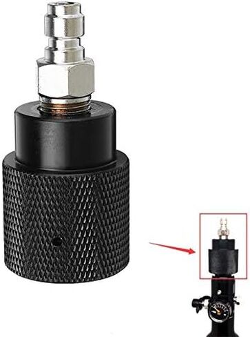 CO2 Refill Adapter Black Air Compressed Can Outlet/Refill Station Connector Kit in Saudi Arabia
