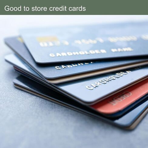 YOKIVE 2 Pcs RFID Credit Card Holder, Aluminum Men Women Wallet | Metal Hard Card Case, Great for Business Cards, Access Cards (Rose Red, 4.3-Inch) in Saudi Arabia
