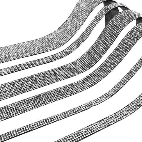 4PCS Bling Car Door Edge Guards Protector, Diamond Auto Side Door Anti-Collision Crash Strip Sticker, Crystals Vehicle Anti-Scratch Bumper Tape, Universal for SUV Truck Pickup (White) in Saudi Arabia