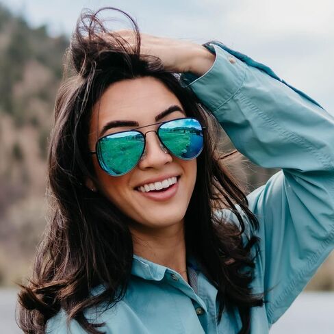 سلسلة نظارات Blenders A - نظارات شمسية مستقطبة بنمط Aviator - حماية 100% من الأشعة فوق البنفسجية - للرجال والنساء in Kuwait