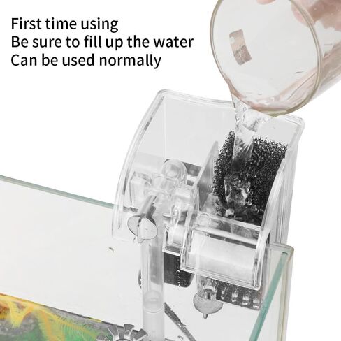 فلتر خزان الأسماك المعلق الخارجي XEOGUIYA، نظام ترشيح الشلال لخزان الأسماك بسعة 3-8 جالون in Kuwait