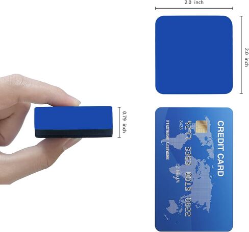 Dry Erase Erasers, 48 Pack Magnetic Whiteboard Dry Eraser Chalkboard Cleaner Board Wiper for Kids, Student, Classroom, Teacher Supplies, Home and Office (4-Color, 2 x 2 x 0.79 Inch) in Saudi Arabia
