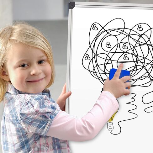 Dry Erase Erasers, 48 Pack Magnetic Whiteboard Dry Eraser Chalkboard Cleaner Board Wiper for Kids, Student, Classroom, Teacher Supplies, Home and Office (4-Color, 2 x 2 x 0.79 Inch) in Saudi Arabia