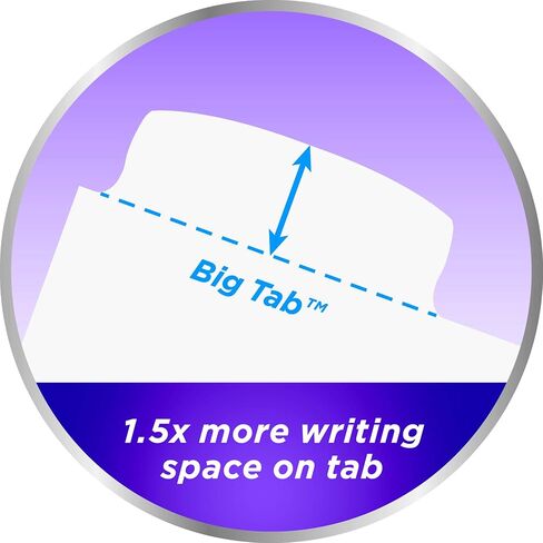 Avery Big Tab Write & Erase Durable Plastic Dividers for 3 Ring Binders, 5-Tab Set, White, 1 Set (16370) in Saudi Arabia
