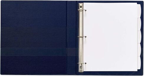 Avery Big Tab Write & Erase Durable Plastic Dividers for 3 Ring Binders, 5-Tab Set, White, 1 Set (16370) in Saudi Arabia