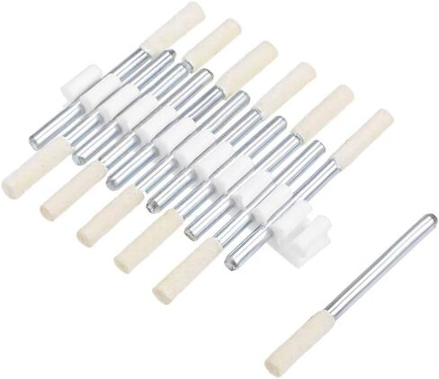 uxcell 14mm Wool Felt Mounted Points Cylinder Polishing Bits Burrs Buffing Wheels with 1/8" Shank 16 Pcs in Saudi Arabia