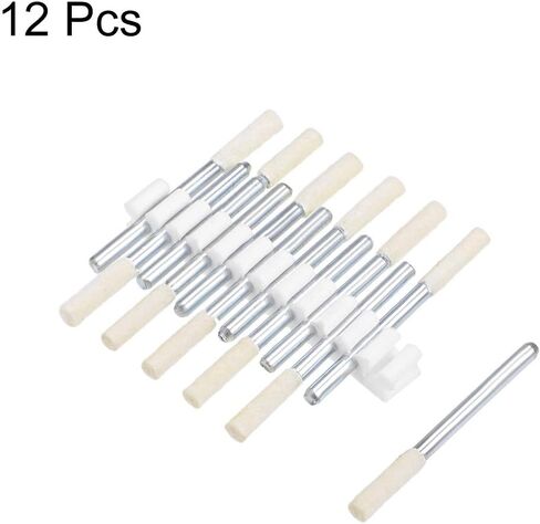 uxcell 14mm Wool Felt Mounted Points Cylinder Polishing Bits Burrs Buffing Wheels with 1/8" Shank 16 Pcs in Saudi Arabia