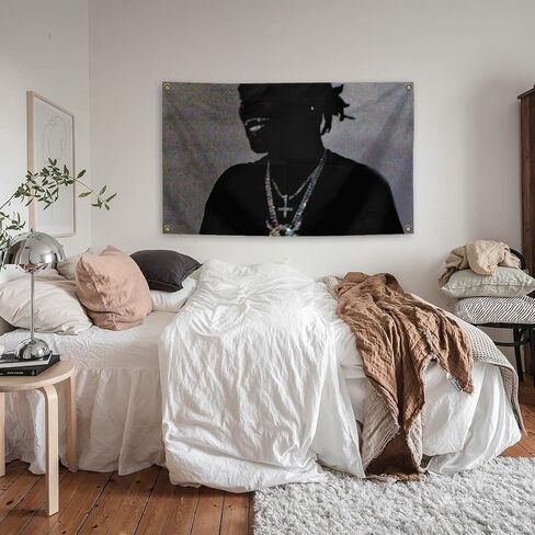 Generic Hip Hop Music Style Album Banner American Rap Ken Singer Cars-on Tapestry 3x5 Feet Retro Aesthetic Wall Decoration Girl and Boy Adolescent Dormitory Decoration in Saudi Arabia