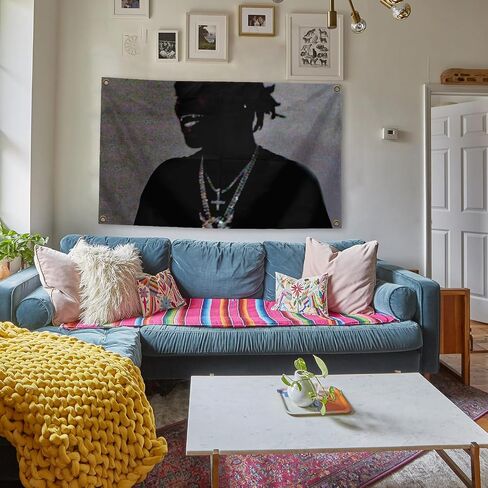 Generic Hip Hop Music Style Album Banner American Rap Ken Singer Cars-on Tapestry 3x5 Feet Retro Aesthetic Wall Decoration Girl and Boy Adolescent Dormitory Decoration in Saudi Arabia