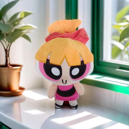 New 10 inch/25 cm Power Lovely Girl Plush Toys,Stuffed Toys Cartoon Character Plush Doll Gifts for Friends (Pink) in Saudi Arabia
