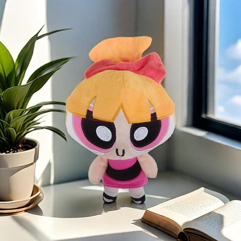 New 10 inch/25 cm Power Lovely Girl Plush Toys,Stuffed Toys Cartoon Character Plush Doll Gifts for Friends (Pink) in Saudi Arabia