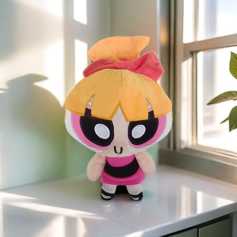 New 10 inch/25 cm Power Lovely Girl Plush Toys,Stuffed Toys Cartoon Character Plush Doll Gifts for Friends (Pink) in Saudi Arabia
