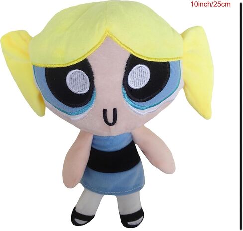 New 10 inch/25 cm Power Lovely Girl Plush Toys,Stuffed Toys Cartoon Character Plush Doll Gifts for Friends (Pink) in Saudi Arabia