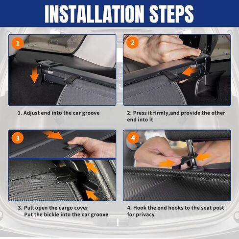 Cargo Cover for Honda CRV 2023 2024 with Extra Flaps Honda CRV Carbon Fiber Texture Cargo Cover Fit for Honda CRV 2023 2024 Retractable Aluminum Rear Tail Trunk Cargo Cover |Protect Privacy| in Kuwait