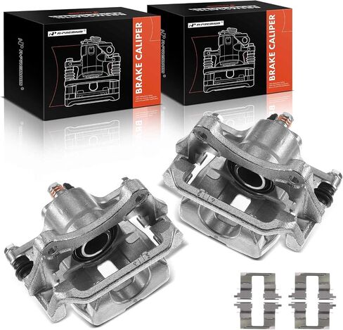 A-Premium Disc Brake Caliper Assembly with Bracket Compatible with Select Toyota Models - Highlander 2008 2009 2010 2011 2012 2013 - Rear Driver and Passenger Side, 2-PC Set in Saudi Arabia