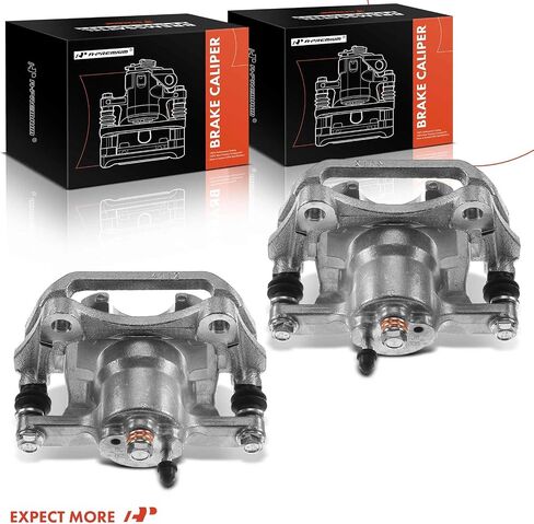 A-Premium Disc Brake Caliper Assembly with Bracket Compatible with Select Toyota Models - Highlander 2008 2009 2010 2011 2012 2013 - Rear Driver and Passenger Side, 2-PC Set in Saudi Arabia