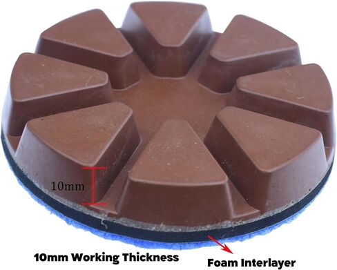 3 inch Copper Bond Polishing Puck for Concrete Terrazzo Floor, Set of 3 Grit 30, 3" Copper Resin Hybrid Bond Polishing Pad for Concrete Floor Grinding Machine in Saudi Arabia