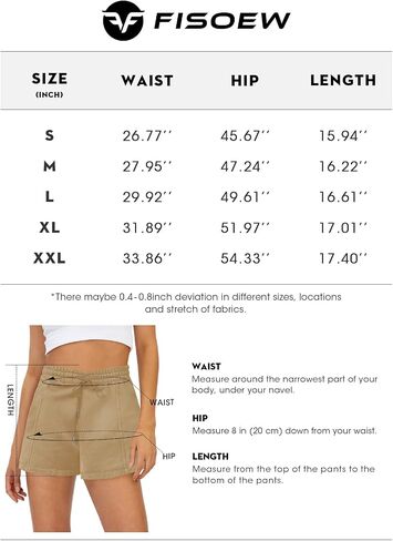Fisoew Women's Sweat Shorts High Waisted Athletic Shorts Summer Casual Drawstring Loose Lounge Shorts with Pockets in Saudi Arabia