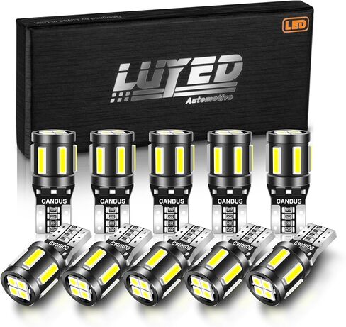 LUYED 10 X Super Bright 7020&3030 10-EX شرائح Canbus W5W 194 168 2825 مصابيح Led، زينون أبيض in Kuwait