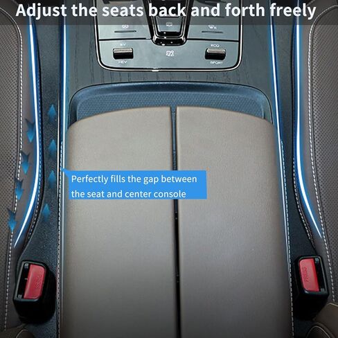 عبوتان من حشو فجوات مقعد السيارة، قابس فجوة مقعد السيارة العالمي لملء الفجوة بين المقعد ووحدة التحكم وإيقاف محفظة الهاتف المحمول ومفاتيح العملات المعدنية من السقوط باللون الأسود (أسود) in Kuwait